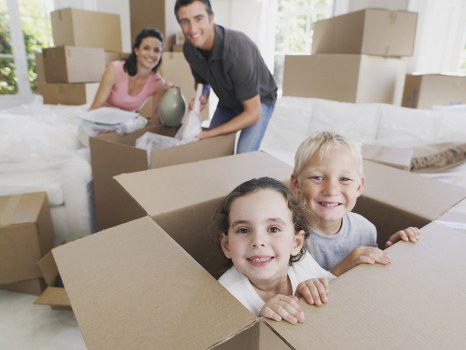 Packed boxes prepared for small removals in Kidbrooke