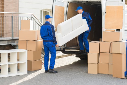 Packing supplies and labelled boxes for Kidbrooke removals