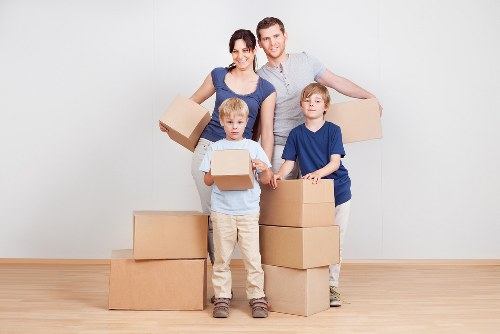 Packing and organising items for self storage in Kidbrooke